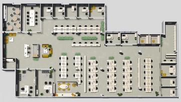 визуализация схемы здания этажа